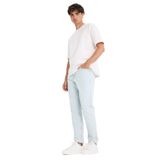 DeFacto%100 Pamuk 90's Slim Fit Dar Paça Jean Yıkamalı Pantolon, 34, F5667AX25AU, Mavi-NM63, Erkek