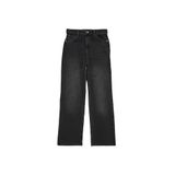 DeFacto%100 Pamuk 90's Wide Leg Yüksek Bel Jean Pantolon, 42, F2943AX25WN, Antrasit-NM36, Erkek