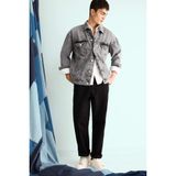 DeFacto%100 Pamuk Baggy Fit Geniş Paça Jean Pantolon, 32, F8644AX25AU, Siyah-NM40, Erkek