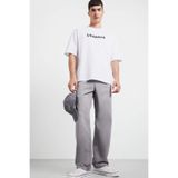 DeFacto%100 Pamuk Baggy Fit Geniş Paça Jean Yıkamalı Pantolon, 30, F6670AX25SM, Gri-NM18, Erkek