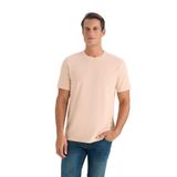 DeFacto%100 Pamuk Basic Bisiklet Yaka Kısa Kollu Tişört, XS, V7699AZ25SP, Pembe-PN672, Erkek