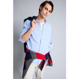DeFacto%100 Pamuk Basic Regular Fit Polo Yaka Oxford Uzun Kollu Gömlek, XL, A8028AX26SP, Mavi-BE302, Erkek