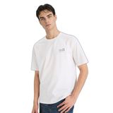 DeFacto%100 Pamuk Boxy Fit Baskılı Tişört, M, F8057AX26SP, Beyaz-WT34, Erkek