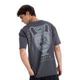 DeFacto%100 Pamuk Boxy Fit Baskılı Tişört, XS, F8323AX25AU, Antrasit-AR104, Erkek