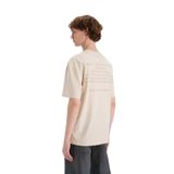 DeFacto%100 Pamuk Boxy Fit Bisiklet Yaka Sırt Baskılı Kısa Kollu Tişört, S, E3958AX25SM, Bej-BG702, Erkek