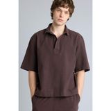 DeFacto%100 Pamuk Boxy Fit Gömlek, 2XL, F8622AX26SP, Kahve-BN192, Erkek