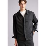 DeFacto%100 Pamuk Boxy Fit Gömlek Antrasit, XL, F7124AX26SP, Antrasit-AR221, Erkek