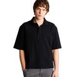 DeFacto%100 Pamuk Boxy Fit Gömlek, S, F8622AX26SP, Siyah-BK81, Erkek