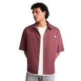 DeFacto%100 Pamuk Boxy Fit Gömlek, XS, G4140AX26SM, Bordo-BR494, Erkek
