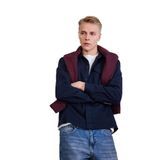 DeFacto%100 Pamuk Boxy Fit Uzun Kollu Gömlek, M, 5W2DFGLF7124__JC7, NAVY, Erkek