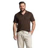 DeFacto%100 Pamuk Büyük Beden Kısa Kollu Polo Yaka Tişört, 4XL, TYC723ECAD476FC52F400C300, Kahve-BN581, Erkek