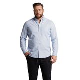DeFacto%100 Pamuk Büyük Beden Polo Yaka Gömlek, 2XL, H1976AX26SP, Mavi-BE302, Erkek