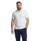 DeFacto%100 Pamuk Büyük Beden Polo Yaka Tişört, 6XL, H2053AX26SP, Beyaz-WT32, Erkek
