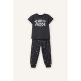 DeFacto%100 Pamuk Dragon Ball Regular Fıt 2'li Pijama Takımı Erkek Çocuk