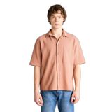 DeFacto%100 Pamuk Esnek Kumaş Boxy Fit Gömlek, L, H1444AX26SP, Bordo-BR496, Erkek