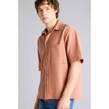 DeFacto%100 Pamuk Esnek Kumaş Boxy Fit Gömlek, M, H1444AX26SP, Bordo-BR496, Erkek