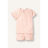 DeFacto%100 Pamuk Fitilli 2'li Açık Pembe Pijama Takımı Kız Bebek H5506A526SM