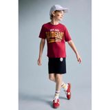 DeFacto%100 Pamuk Galatasaray Kısa Kollu Pijama Üstü Şort Pijama Alt 2'li Pijama Takımı Erkek Çocuk H7340A826HS