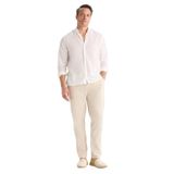 DeFacto%100 Pamuk Jogger Fit Beli Bağcıklı Lastikli Dar Paça Cepli Pantolon, 34, Z6475AZ25AU, Bej-BG766, Erkek