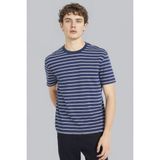 DeFacto%100 Pamuk Lacivert Tişört, 2XL, F9674AX26SP, Lacivert-NV241, Erkek