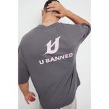 DeFacto%100 Pamuk Loose Fit Baskılı Tişört, XS, F5733AX25AU, Gri-GR367, Erkek