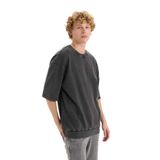 DeFacto%100 Pamuk Loose Fit Bisiklet Yaka Kısa Kollu Tişört, M, C0709AX25SP, Antrasit-AR231, Erkek