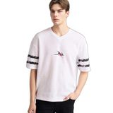 DeFacto%100 Pamuk Loose Fit Bisiklet Yaka Tişört, S, F8669AX26SP, Beyaz-WT34, Erkek
