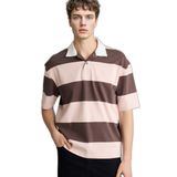 DeFacto%100 Pamuk Loose Fit Polo Yaka Kısa Kollu Polo Tişört, XS, G2048AX26SP, Kahve-BN151, Erkek