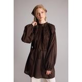 DeFacto%100 Pamuk Manuka x Defacto Regular Fit Vual Uzun Kollu Tunik H4777AX26SM