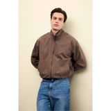 DeFacto%100 Pamuk Mont G5902AX26SP, 2XL, Regular Fit Mont, Kahve-BN534, Erkek
