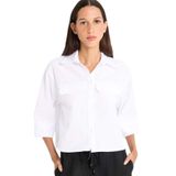 DeFacto%100 Pamuk Oversıze Cepli Oxford Gömlek Beyaz, S, F5593AX25SM, Beyaz-WT32, Kadın