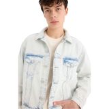 DeFacto%100 Pamuk Oversize Geniş Kalıp Mevsimlik Baharlık Denim Ceket