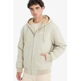 DeFacto%100 Pamuk Oversize Mont, XXL, Oversize Mont, Bej, Erkek
