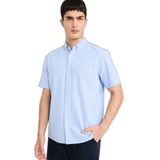 DeFacto%100 Pamuk Oxford Gömlek, S, D7419AX26SP, Mavi-BE302, Erkek