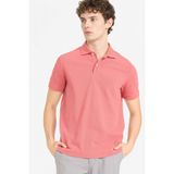 DeFacto%100 Pamuk Polo Yaka Tişört, M, E9504AX26SP, Bordo-BR138, Erkek