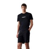 DeFacto%100 Pamuk Regular Fit Bisiklet Yaka Baskılı Kısa Kollu Tişört, S, E3783AX25SM, Siyah-BK81, Erkek