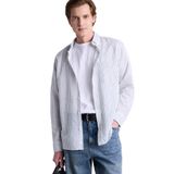 DeFacto%100 Pamuk Regular Fit Polo Yaka Uzun Kollu Gömlek, M, H3619AX26SP, Yeşil-GN460, Erkek