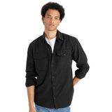 DeFacto%100 Pamuk Regular Fit Polo Yaka Uzun Kollu Gömlek, S, B2654AX24AU, Antrasit-AR221, Erkek