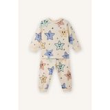 DeFacto%100 Pamuk Regular Fıt Yıldız Baskılı 2'li Pijama Takımı Erkek Çocuk