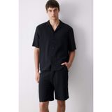 DeFacto%100 Pamuk Relax Fit Gömlek, M, C7578AX25SM, Siyah, Erkek