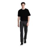 DeFacto%100 Pamuk Relax Fit Rahat Kesim Düz Paça Kargo Cepli Jean Pantolon, 34, F2372AX25SP, Antrasit-NM36, Erkek