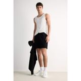DeFacto%100 Pamuk Relax Fit Yazlık Rahat Jean Bermuda Şort, 32, D4390AX25SM, Antrasit, Erkek