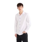 DeFacto%100 Pamuk Slim Fit Gömlek, M, 25Y801005579, WHITE, Erkek