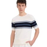 DeFacto%100 Pamuk Standart Fit Kısa Kollu Triko Tişört Ekru, 2XL, E5865AX25SP, Ekru-ER100, Erkek
