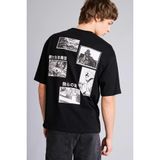 DeFacto%100 Pamuk Star Wars Boxy Fit Baskılı Tişört, XS, H0250AX26SP, Siyah-BK81, Erkek