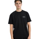 DeFacto%100 Pamuk Star Wars Boxy Fit Kısa Kollu Tişört, XS, F8140AX26SP, Siyah-BK81, Erkek
