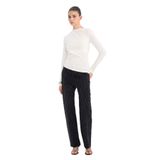 DeFacto%100 Pamuk Straight Fit Yüksek Bel Jean Pantolon, 44, G5709AX25CW, Siyah-NM40, Kadın