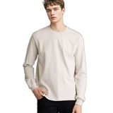 DeFacto%100 Pamuk Uzun Kollu Body Bej, L, F8733AX26SP, Bej-BG766, Erkek