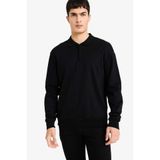 DeFacto%100 Pamuk Yarım Fermuarlı Sweatshirt, XL, F2254AX25WN, Siyah-BK81, erkek