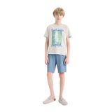 DeFacto%100 Pamuklu Baskılı Beli Lastikli Pijama Takımı Erkek Çocuk